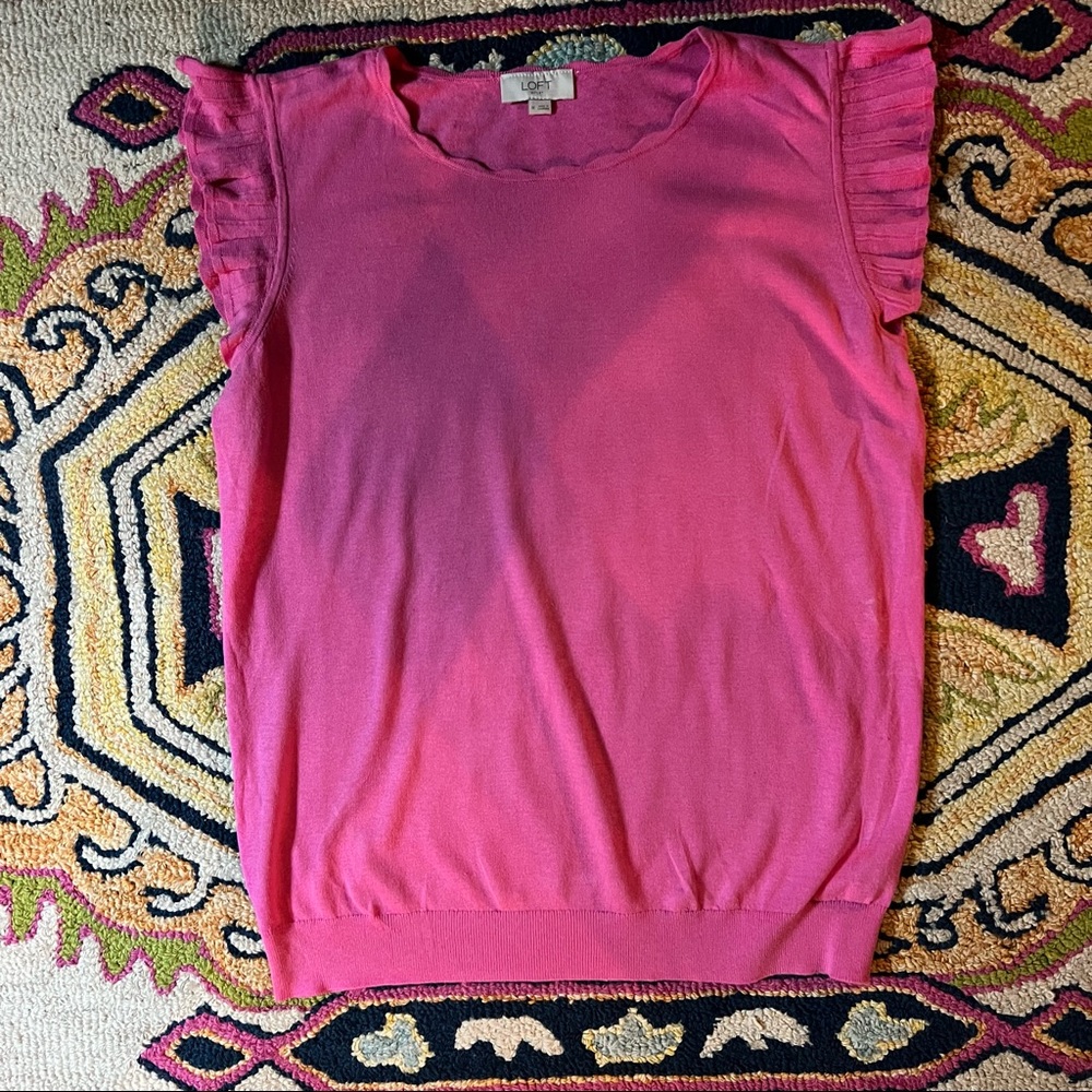 LOFT Flutter Sleeve Sweater